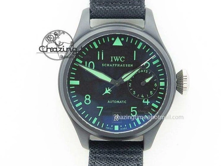 MIROTIME 0507 Mark XVIII IW327006 Titanium V7F 1:1 Best Edition Black Dial on Brown Leather Strap A Attractive 7080